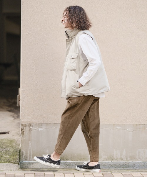 CAMBIO(カンビオ)の「mp10565- Wide Wale Corduroy Stretch Soft Sarrouel Tapered Pants テーパードパンツ(その他パンツ・メンズ・ブラック/アイボリー/モカ・L/M/S)」の6枚目の写真