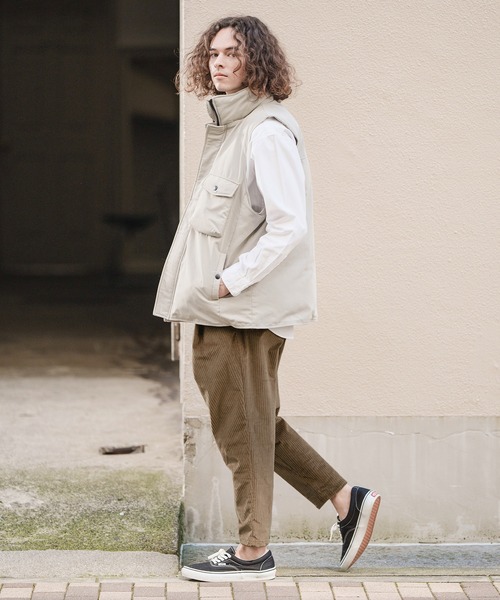 CAMBIO(カンビオ)の「mp10565- Wide Wale Corduroy Stretch Soft Sarrouel Tapered Pants テーパードパンツ(その他パンツ・メンズ・ブラック/アイボリー/モカ・L/M/S)」の7枚目の写真