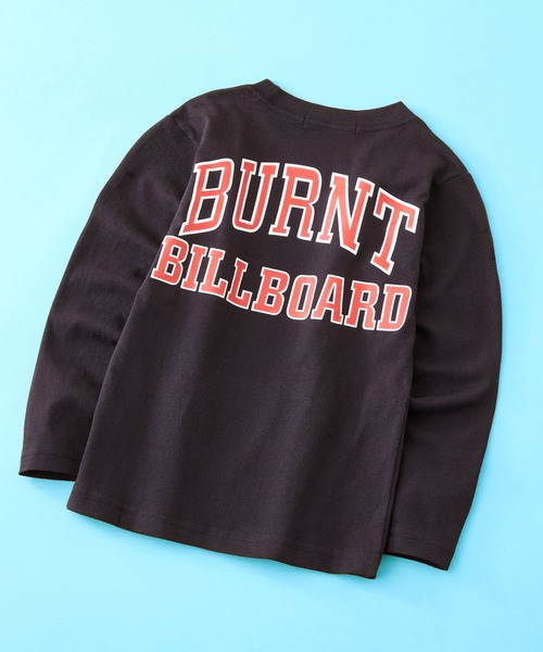 SHISKY（シスキー）の「SHISKY / シスキー 柄込み ロングスリーブ クルーネックTシャツ キッズ（Tシャツ/カットソー・キッズ・チャコール/ミント/ブラック/ホワイト系1/ブラック系2/ネイビー/ブラウン/杢グレー/グレー系1/グレー系/ベージュ系/オフホワイト/ブラック系1/ホワイト系/ブラック系/グリーン系/カーキ/ダークグリーン/サックスブルー/ベージュ・110/160/120/140/150/130）」の7枚目の写真