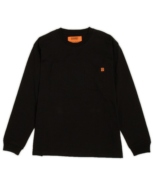 UNIVERSAL OVERALL(ユニバーサルオーバーオール)の「ポケットロングスリーブTシャツ【POCKET LONG SLEEVE】(Tシャツ/カットソー・メンズ・ダークグリーン/ブラック/ホワイト/オートミール/ライトグリーン・M/L/XL/S)」の1枚目の写真