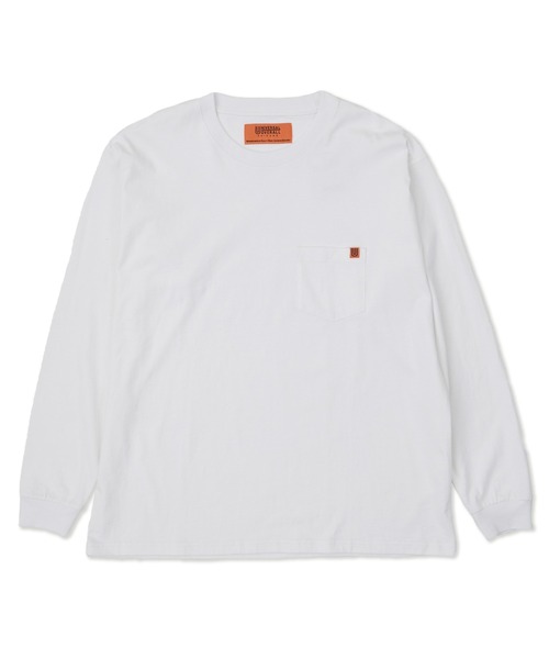 UNIVERSAL OVERALL(ユニバーサルオーバーオール)の「ポケットロングスリーブTシャツ【POCKET LONG SLEEVE】(Tシャツ/カットソー・メンズ・ダークグリーン/ブラック/ホワイト/オートミール/ライトグリーン・M/L/XL/S)」の13枚目の写真