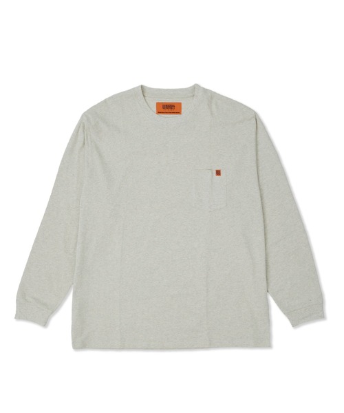 UNIVERSAL OVERALL(ユニバーサルオーバーオール)の「ポケットロングスリーブTシャツ【POCKET LONG SLEEVE】(Tシャツ/カットソー・メンズ・ダークグリーン/ブラック/ホワイト/オートミール/ライトグリーン・M/L/XL/S)」の16枚目の写真