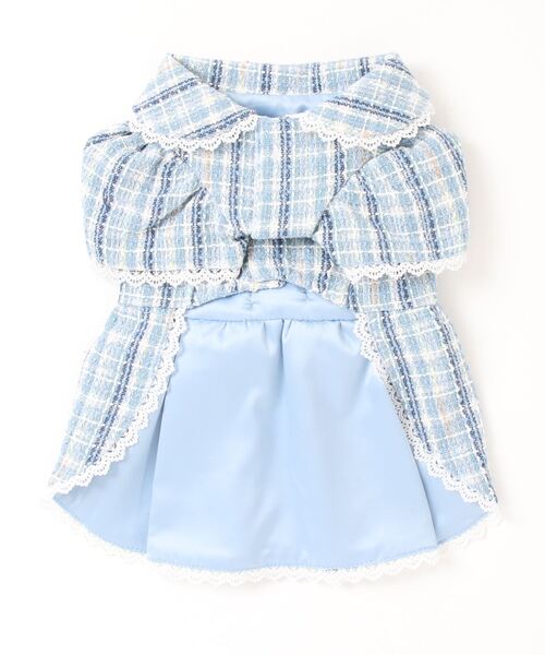 【minimo】チェックリボンコート/犬服(ドッグウェア)(SU)（ペットウェア）｜tone（トーン）