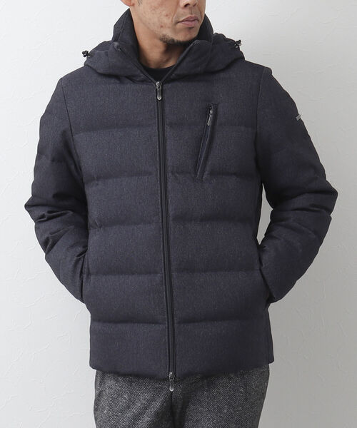 Stutostein Nolley's（シュテットシュタインノーリーズ）の「【WEB限定カラーあり】【河田フェザー】ストレッチダウンジャケット（ダウンジャケット/コート・メンズ・インディゴブルー/ネイビー/グレー/ブラック・S/M/L/XL）」の4枚目の写真