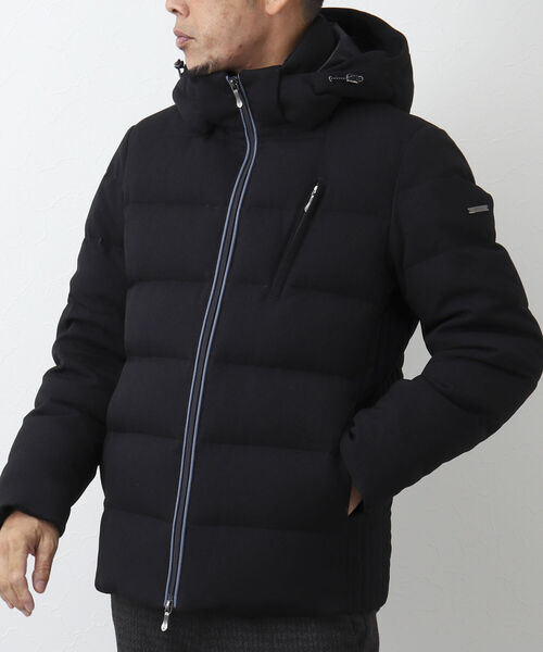 Stutostein Nolley's（シュテットシュタインノーリーズ）の「【WEB限定カラーあり】【河田フェザー】ストレッチダウンジャケット（ダウンジャケット/コート・メンズ・インディゴブルー/ネイビー/グレー/ブラック・S/M/L/XL）」の2枚目の写真