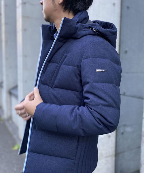 Stutostein Nolley's（シュテットシュタインノーリーズ）の「【WEB限定カラーあり】【河田フェザー】ストレッチダウンジャケット（ダウンジャケット/コート・メンズ・インディゴブルー/ネイビー/グレー/ブラック・S/M/L/XL）」の6枚目の写真