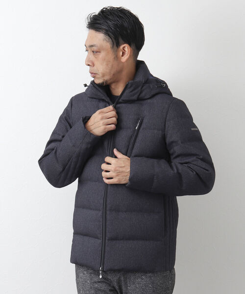 Stutostein Nolley's（シュテットシュタインノーリーズ）の「【WEB限定カラーあり】【河田フェザー】ストレッチダウンジャケット（ダウンジャケット/コート・メンズ・インディゴブルー/ネイビー/グレー/ブラック・S/M/L/XL）」の12枚目の写真