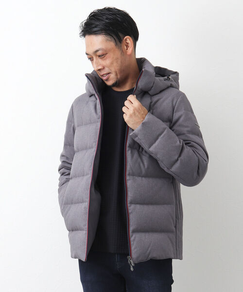 Stutostein Nolley's（シュテットシュタインノーリーズ）の「【WEB限定カラーあり】【河田フェザー】ストレッチダウンジャケット（ダウンジャケット/コート・メンズ・インディゴブルー/ネイビー/グレー/ブラック・S/M/L/XL）」の16枚目の写真