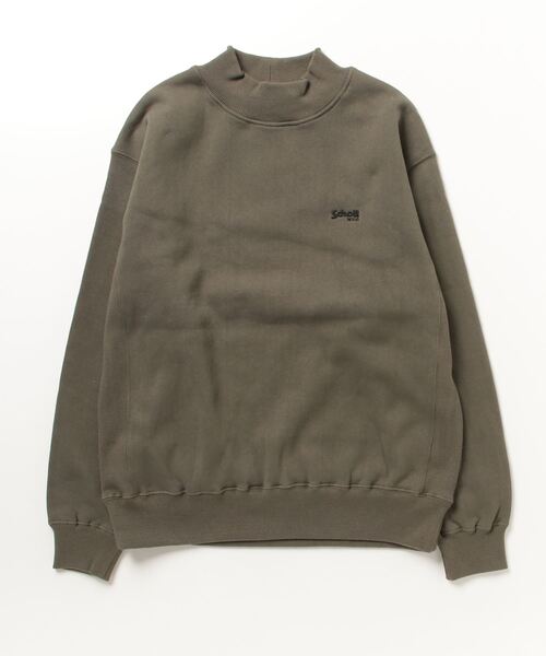 schott（ショット）の「Schott/ショット/MOCK NECK SWEATSHIRT/モックネック スウェットシャツ（スウェット・メンズ・キナリ/チャコール/その他/オリーブ系・XL/L/2XL/M）」の3枚目の写真