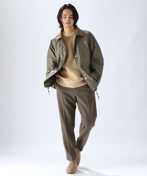 niko and...（ニコアンド）の「【GYMPHLEX(ジムフレックス)】キルティングダウンジャケット（ダウンジャケット/コート・メンズ・ネイビー/オリーブ・MEDIUM）」の3枚目の写真