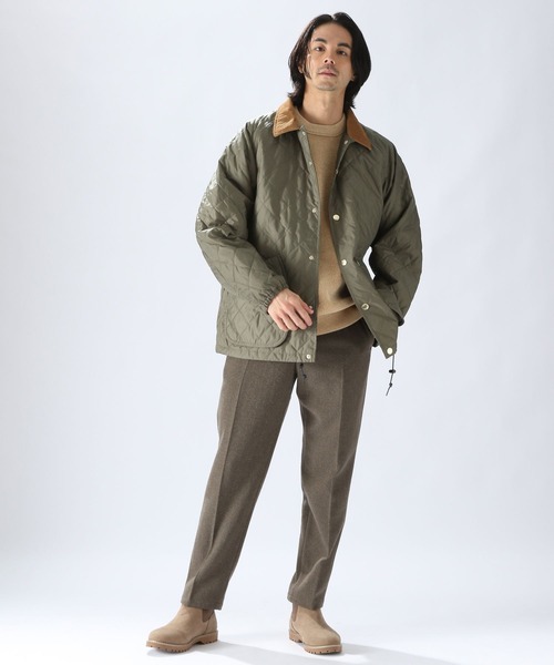 niko and...（ニコアンド）の「【GYMPHLEX(ジムフレックス)】キルティングダウンジャケット（ダウンジャケット/コート・メンズ・ネイビー/オリーブ・MEDIUM）」の4枚目の写真