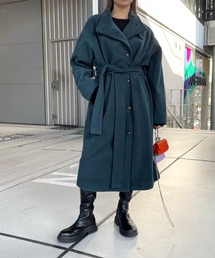 ハイネックコート