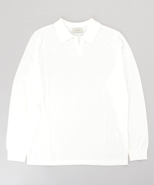 Toironier(トワロニエ)の「Toironier/トワロニエ/Skipper Polo Knit(ポロシャツ・メンズ・ブラック/ネイビー/ホワイト/レッド・F)」の9枚目の写真