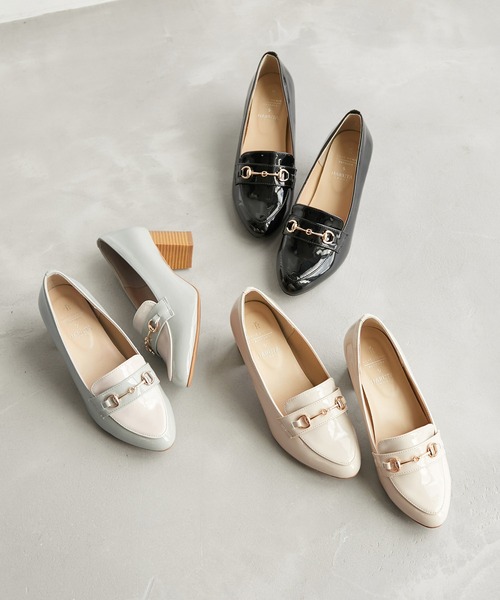 HARUTA（ハルタ）の「ROPE' PICNIC PASSAGE byHARUTA/エナメルビット付ヒールアップローファー（ローファー・レディース・キナリ/ブラック/グレー系その他・22.5cm/23.0cm/23.5cm/24.0cm/24.5cm）」の16枚目の写真