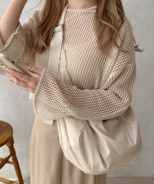 apres jour clair（アプレジュールクレア）の「【apres jour clair×ARIAZ】ショルダーバッグ（ショルダーバッグ・レディース・アイボリー/ブラック/ベージュ/ネイビー/ピンクベージュ・FREE）」の13枚目の写真