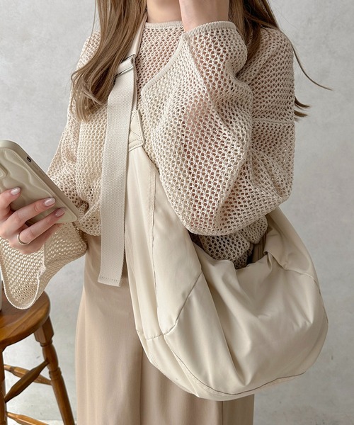 apres jour clair（アプレジュールクレア）の「【apres jour clair×ARIAZ】ショルダーバッグ（ショルダーバッグ・レディース・アイボリー/ブラック/ベージュ/ネイビー/ピンクベージュ・FREE）」の12枚目の写真