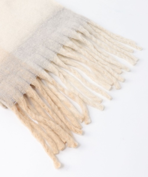 TITE IN THE STORE（ティテ　インザ　ストア）の「モヘアチェックストール（ストール/ショール・レディース・ピンク/イエロー/ブルー・FREE）」の8枚目の写真