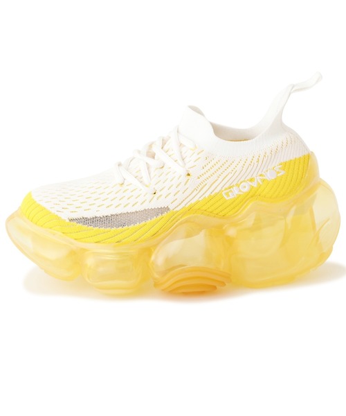 【grounds】グラウンズ/別注MOOPIE EL/RF/YELLOW/厚底スニーカー grounds スニーカー / グラウンズ/別注MOOPIE EL/RF/YELLOW