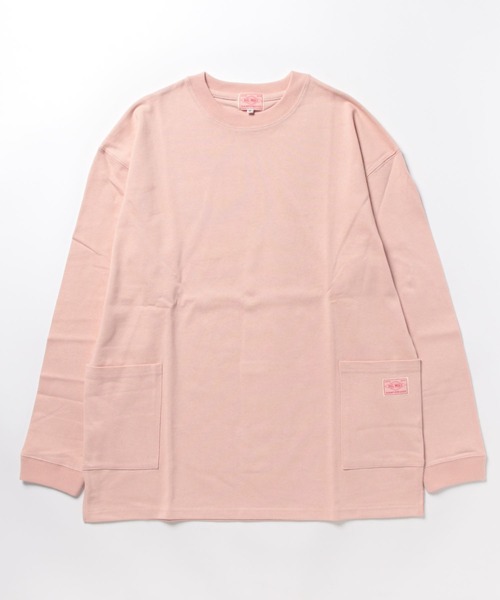 BIG MIKE(ビッグマイク)の「BIG MIKE ビックマイク / W POCKET LS TEE ダブルポケット 長袖Tシャツ ロンT 102318200 102338200(Tシャツ/カットソー・メンズ・ホワイト/ブラック/ミント/ライトピンク/オリーブ/サンドベージュ/チャコールグレー・MEDIUM/LARGE/X-LARGE)」の7枚目の写真