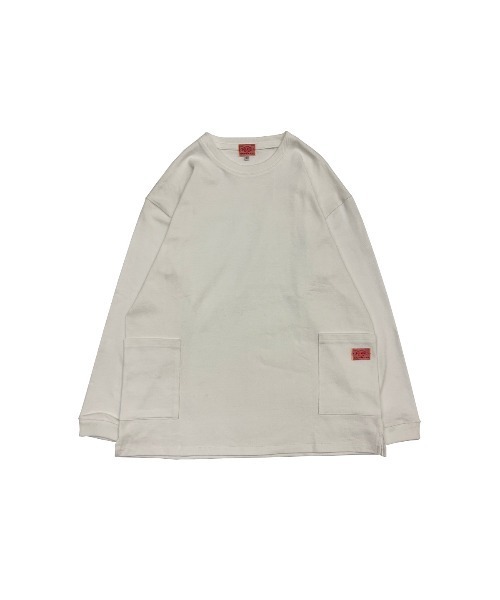 BIG MIKE(ビッグマイク)の「BIG MIKE ビックマイク / W POCKET LS TEE ダブルポケット 長袖Tシャツ ロンT 102318200 102338200(Tシャツ/カットソー・メンズ・ホワイト/ブラック/ミント/ライトピンク/オリーブ/サンドベージュ/チャコールグレー・MEDIUM/LARGE/X-LARGE)」の8枚目の写真