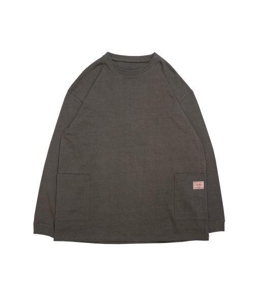BIG MIKE(ビッグマイク)の「BIG MIKE ビックマイク / W POCKET LS TEE ダブルポケット 長袖Tシャツ ロンT 102318200 102338200(Tシャツ/カットソー・メンズ・ホワイト/ブラック/ミント/ライトピンク/オリーブ/サンドベージュ/チャコールグレー・MEDIUM/LARGE/X-LARGE)」の15枚目の写真