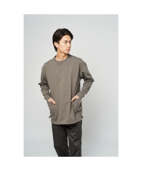 BIG MIKE(ビッグマイク)の「BIG MIKE ビックマイク / W POCKET LS TEE ダブルポケット 長袖Tシャツ ロンT 102318200 102338200(Tシャツ/カットソー・メンズ・ホワイト/ブラック/ミント/ライトピンク/オリーブ/サンドベージュ/チャコールグレー・MEDIUM/LARGE/X-LARGE)」の17枚目の写真
