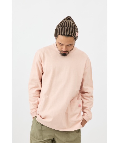 BIG MIKE(ビッグマイク)の「BIG MIKE ビックマイク / W POCKET LS TEE ダブルポケット 長袖Tシャツ ロンT 102318200 102338200(Tシャツ/カットソー・メンズ・ホワイト/ブラック/ミント/ライトピンク/オリーブ/サンドベージュ/チャコールグレー・MEDIUM/LARGE/X-LARGE)」の20枚目の写真