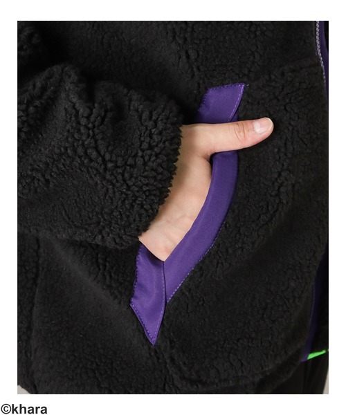 Mac-House（マックハウス）の「EVANGELION エヴァンゲリオン ボアジップパーカー（パーカー・メンズ・ホワイト/ネイビー/ブラック・M/L/XL）」の12枚目の写真