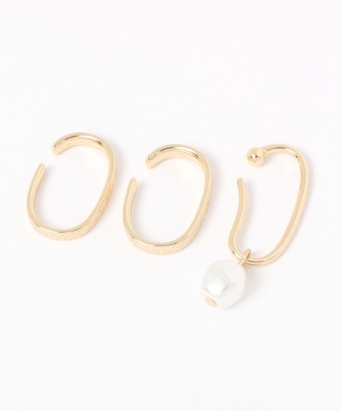 Andemiu（アンデミュウ）の「パールアレンジイヤーカフ189531（イヤーカフ・レディース・グレー系その他/イエロー系その他・FREE）」の10枚目の写真