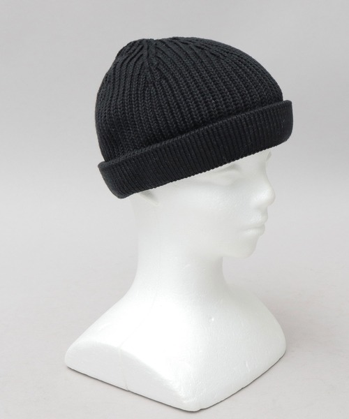 Basiquenti（ベーシックエンティ）の「アクリルコットン ショート ロールワッチ（ニットキャップ/ビーニー・メンズ・ブラック/ベージュ/パープル/ネイビー/グレー/カーキ/ブルー/オフホワイト/ピンク・FREE）」の21枚目の写真