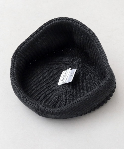 Basiquenti（ベーシックエンティ）の「アクリルコットン ショート ロールワッチ（ニットキャップ/ビーニー・メンズ・ブラック/ベージュ/パープル/ネイビー/グレー/カーキ/ブルー/オフホワイト/ピンク・FREE）」の18枚目の写真