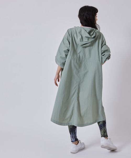 NERGY（ナージー）の「【軽量】ウエストギャザーフード付きロング