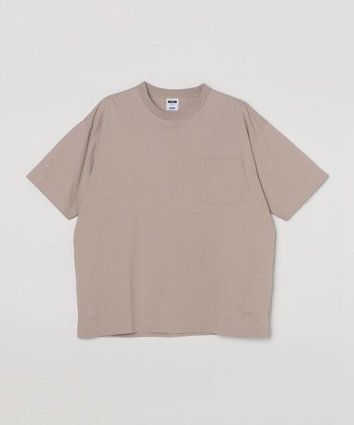 SHIPS(シップス)の「【WEB限定】SHIPS:〈汗染み防止加工〉ビッグシルエット ヘビーウェイト ポケット Tシャツ(Tシャツ/カットソー・メンズ・ベージュ/ホワイト/ブラック/ネイビー/グレー・LARGE/X-LARGE/MEDIUM/SMALL)」の7枚目の写真