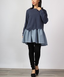 je crois soi ニット&布帛アンサンブル