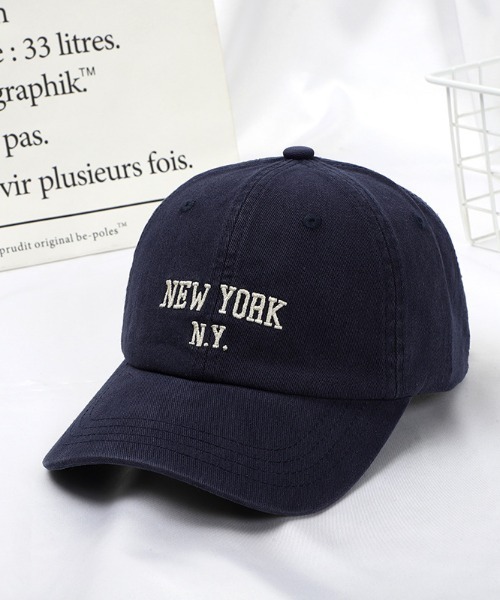 almo（アルモ）の「NY刺繍ロゴCAP【YC】（キャップ・レディース・ネイビー/グリーン/ベージュ/ブラック/ホワイト・FREE）」の10枚目の写真