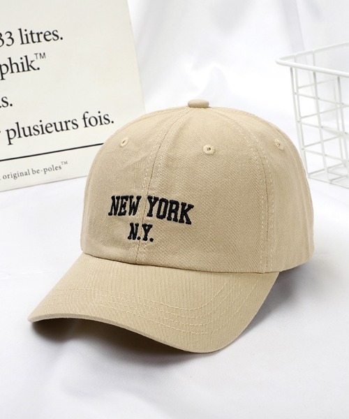almo（アルモ）の「NY刺繍ロゴCAP【YC】（キャップ・レディース・ネイビー/グリーン/ベージュ/ブラック/ホワイト・FREE）」の13枚目の写真