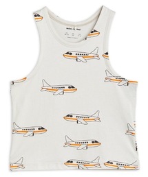 mini rodini / 飛行機総柄タンクトップ