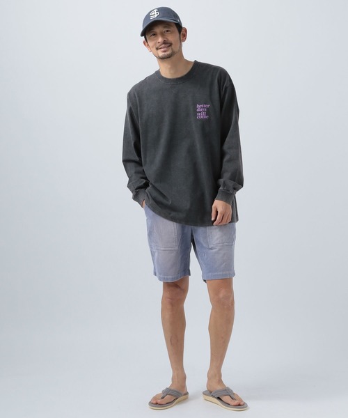 BAYFLOW（ベイフロー）の「スノーウォッシュプリントロングスリーブTシャツ（Tシャツ/カットソー・メンズ・オフホワイト/チャコール/ネイビー/オレンジ・MEDIUM/LARGE）」の11枚目の写真