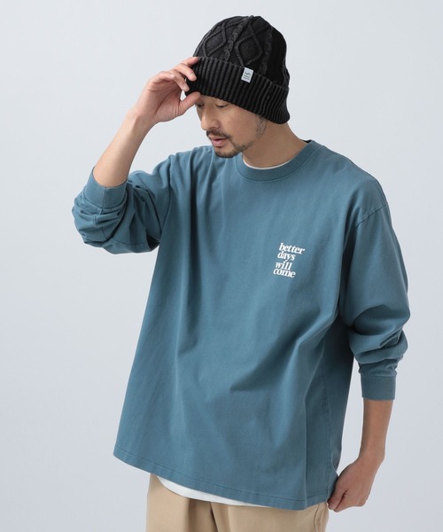 BAYFLOW（ベイフロー）の「スノーウォッシュプリントロングスリーブTシャツ（Tシャツ/カットソー・メンズ・オフホワイト/チャコール/ネイビー/オレンジ・MEDIUM/LARGE）」の18枚目の写真