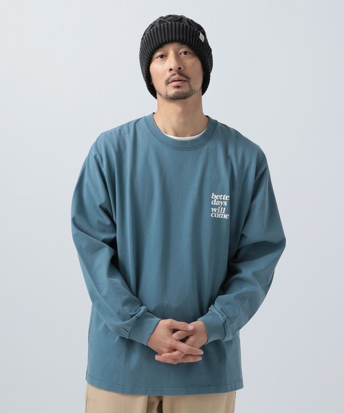 BAYFLOW（ベイフロー）の「スノーウォッシュプリントロングスリーブTシャツ（Tシャツ/カットソー・メンズ・オフホワイト/チャコール/ネイビー/オレンジ・MEDIUM/LARGE）」の20枚目の写真