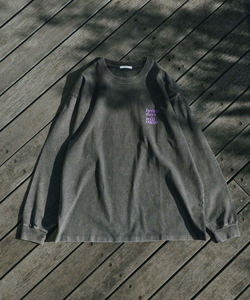 BAYFLOW（ベイフロー）の「スノーウォッシュプリントロングスリーブTシャツ（Tシャツ/カットソー・メンズ・オフホワイト/チャコール/ネイビー/オレンジ・MEDIUM/LARGE）」の5枚目の写真