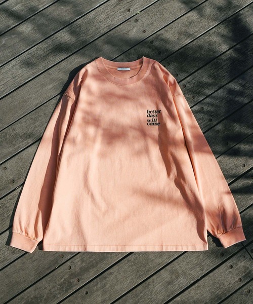 BAYFLOW（ベイフロー）の「スノーウォッシュプリントロングスリーブTシャツ（Tシャツ/カットソー・メンズ・オフホワイト/チャコール/ネイビー/オレンジ・MEDIUM/LARGE）」の7枚目の写真