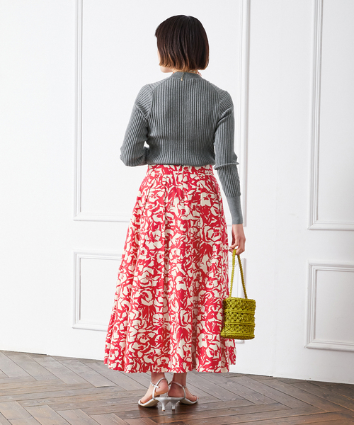 VERMEIL par iena(ヴェルメイユパーイエナ)の「イタリアシ RIB Vネックリブニット(ニット/セーター・レディース・バーガンディー/ブルー系その他/グレー/ネイビー・FREE)」の15枚目の写真