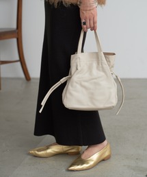 SHENERY | レザー巾着ショルダーバッグ(ショルダーバッグ)