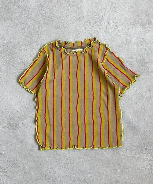 HOGAN RANCH WEAR(ホーガンランチウエア)の「ソウガラメローハンソデカットソー(80~140cm)(Tシャツ/カットソー・キッズ・パープル/チャコール/イエロー・90/100/110/120/80/130/140)」の3枚目の写真