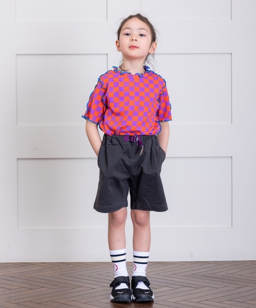 HOGAN RANCH WEAR(ホーガンランチウエア)の「ソウガラメローハンソデカットソー(80~140cm)(Tシャツ/カットソー・キッズ・パープル/チャコール/イエロー・90/100/110/120/80/130/140)」の6枚目の写真