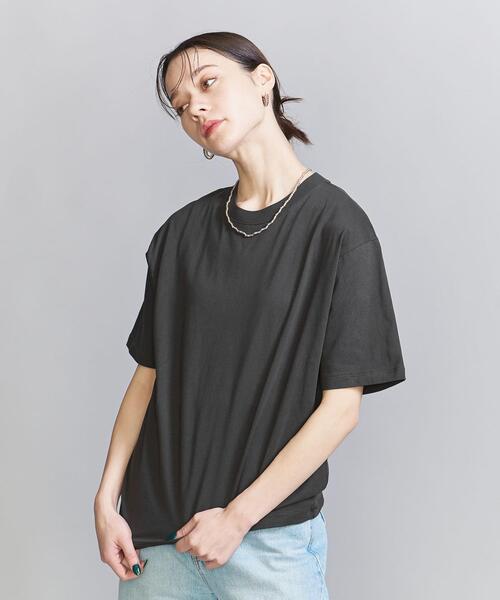 BEAUTY&YOUTH UNITED ARROWS（ビューティーアンドユースユナイテッドアローズ）の「コットン ベーシック Tシャツ（Tシャツ/カットソー・レディース・ホワイト/ナチュラル/ダークグレー・FREE）」の3枚目の写真