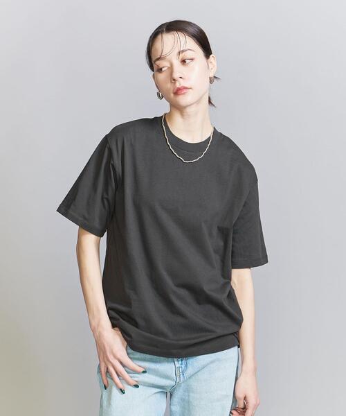 BEAUTY&YOUTH UNITED ARROWS（ビューティーアンドユースユナイテッドアローズ）の「コットン ベーシック Tシャツ（Tシャツ/カットソー・レディース・ホワイト/ナチュラル/ダークグレー・FREE）」の11枚目の写真