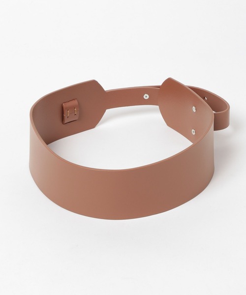 BARNYARDSTORM（バンヤードストーム）の「リアルレザーワイドベルト（ベルト・レディース・キャメル/ベージュ・FREE）」の4枚目の写真