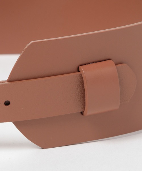 BARNYARDSTORM（バンヤードストーム）の「リアルレザーワイドベルト（ベルト・レディース・キャメル/ベージュ・FREE）」の7枚目の写真